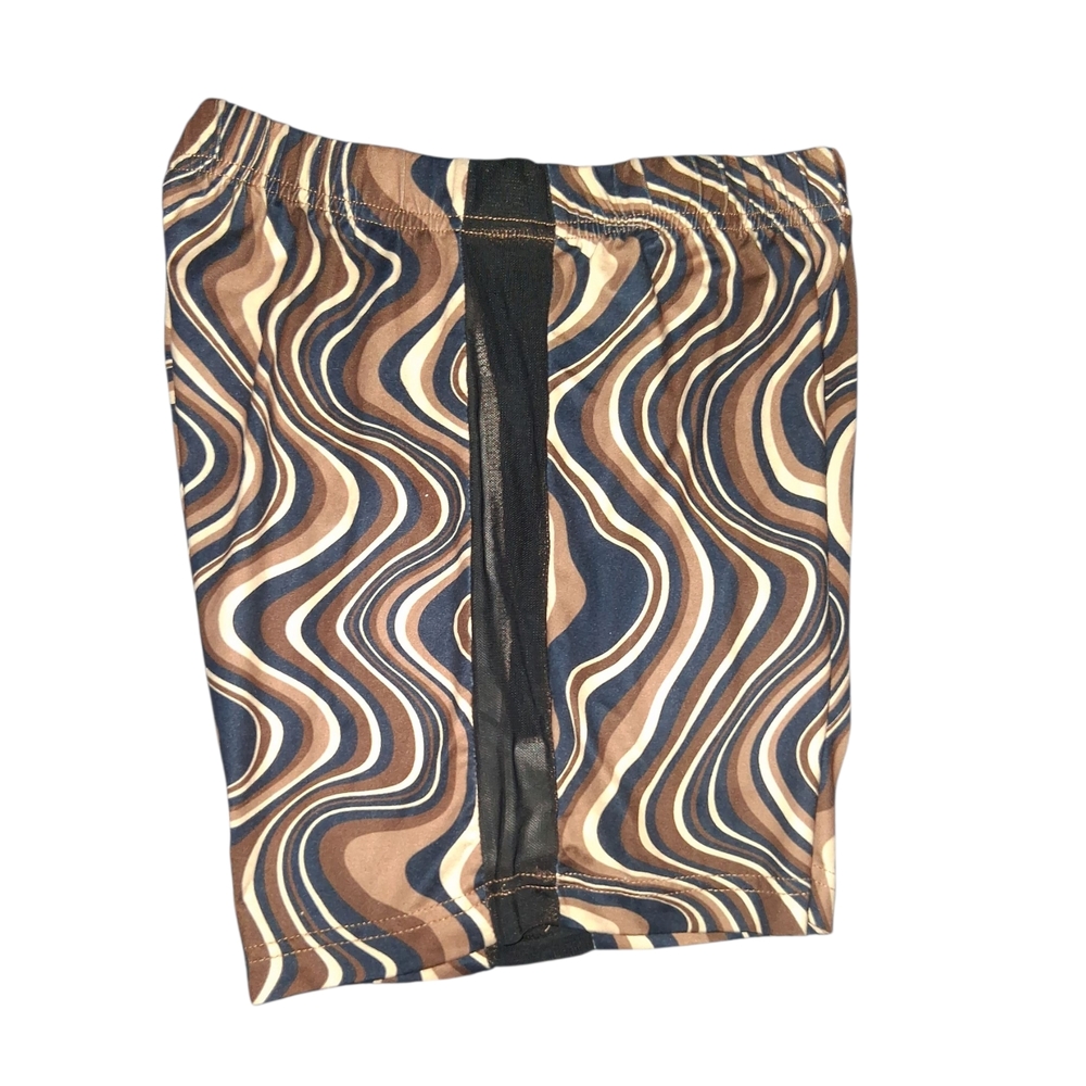 SHEIN Multicolor Swirl Bike Shorts - Picture 3 of 3